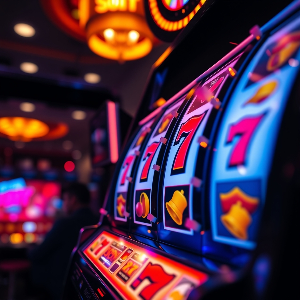 Slot machine con simboli di vincita, tipica di un bonus senza deposito non AAMS